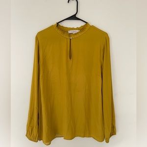 Loft women’s long sleeve blouse size L